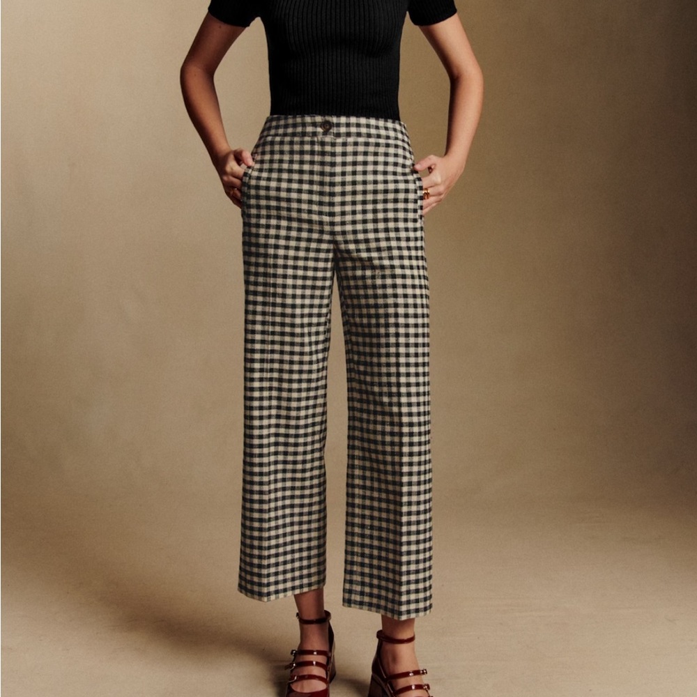 Sezane Martin Crop Trousers size 42 size 10